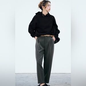 Zara Pleated Pants With Belt